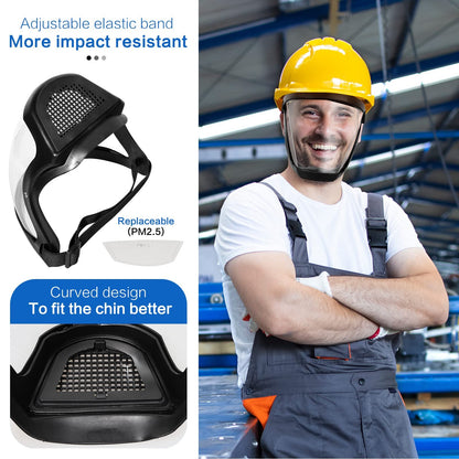 Anti-Fog Full Face Shield — ANSI Z87 Rated Protective Safety Visor