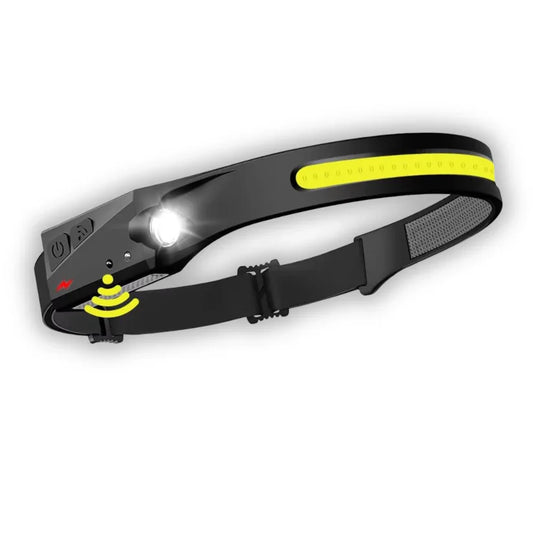 230° LED Headlamp — Rechargeable Wide-Beam Motion Sensor Light