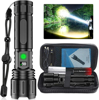 Rechargeable High-Power Flashlight — Maximum Brightness for Outdoor & Emergency Use