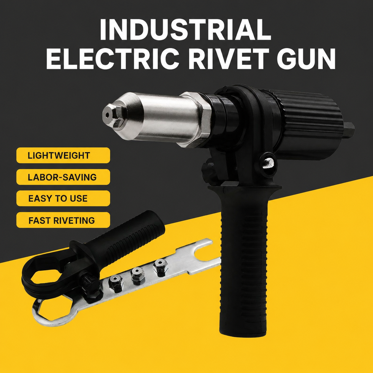 Drill Rivet Adapter Set — Convert Any Drill Into a Riveting Tool