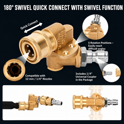 Radiator Flush Wand — 4500 PSI High-Pressure Cleaning Tool