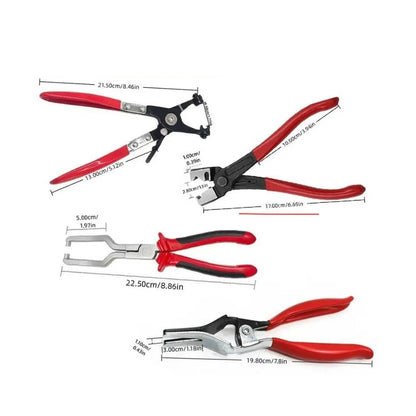 Hose Clamp Pliers Set — Straight & Angled Spring Clamp Tool Kit